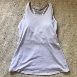 !!!SALE!! Lululemon White Tank Top with Sports Bra